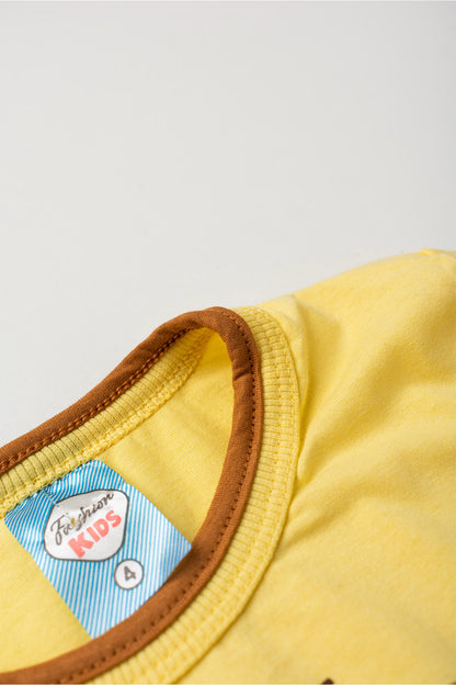 Conjunto de Verão para Menino Clube do Surf Amarelo