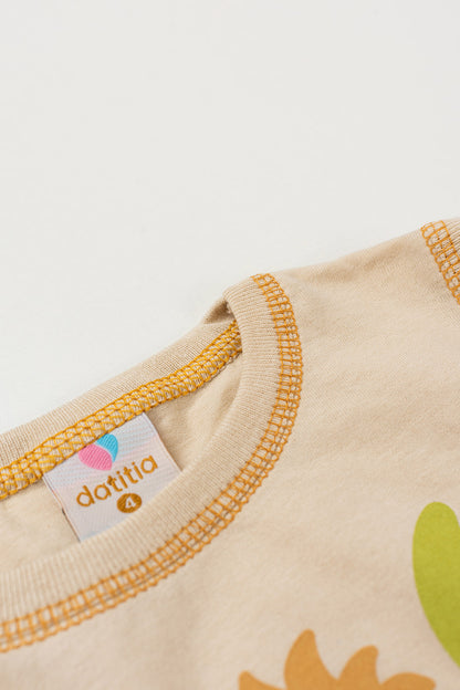Conjunto de Verão para Menino Costa das Ondas Bege