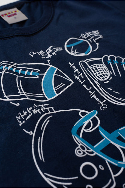 Conjunto de Verão para Menino Esporte em Ação Marinho