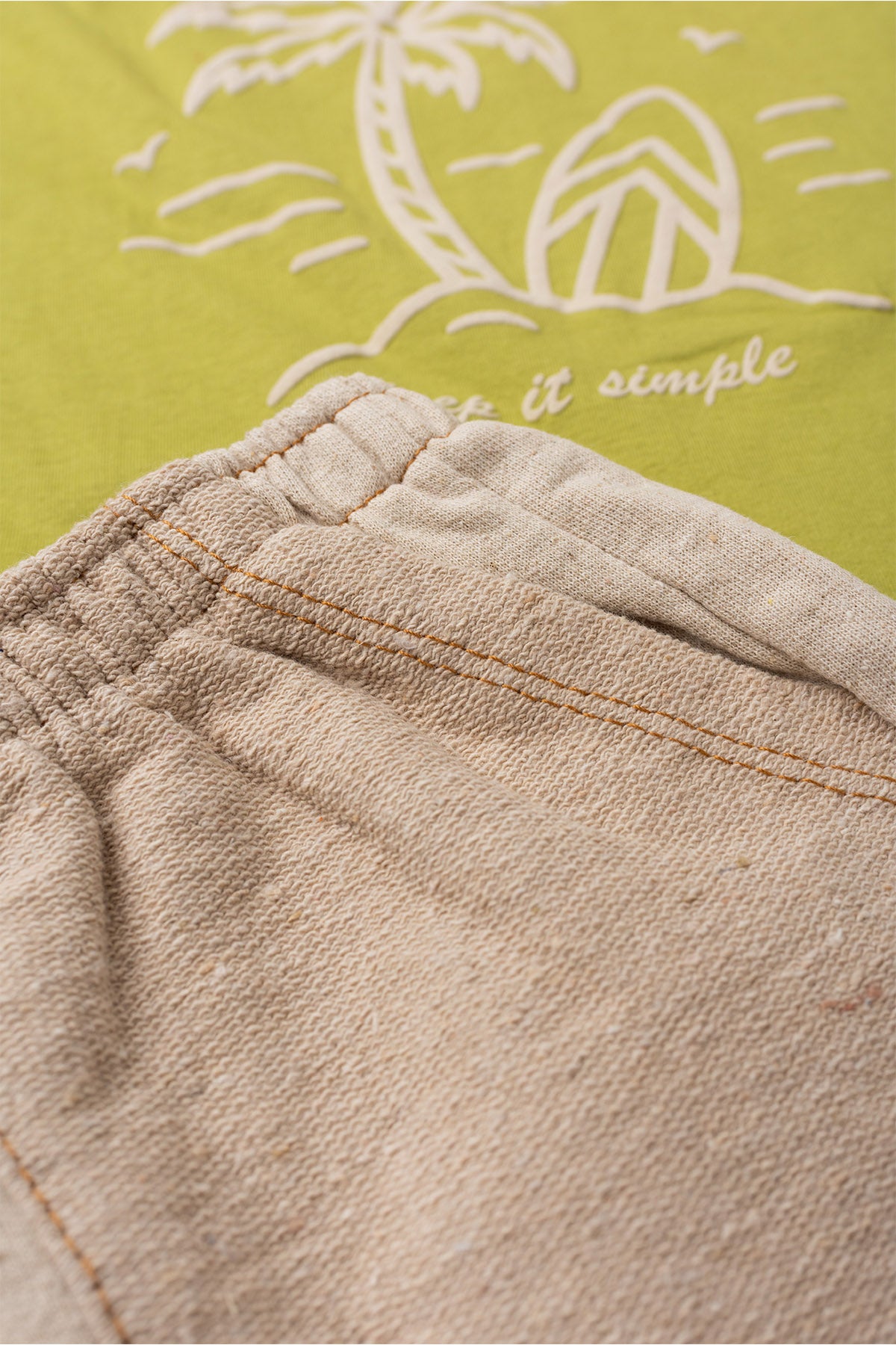 Conjunto de Verão para Menino Ilha Tropical Verde