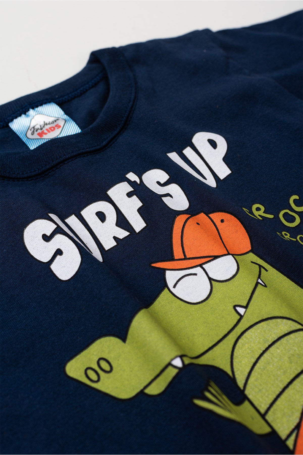 Conjunto de Verão para Menino Jacaré Surfista Marinho
