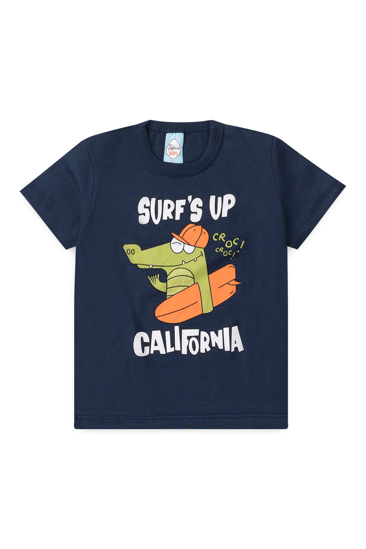 Conjunto de Verão para Menino Jacaré Surfista Marinho