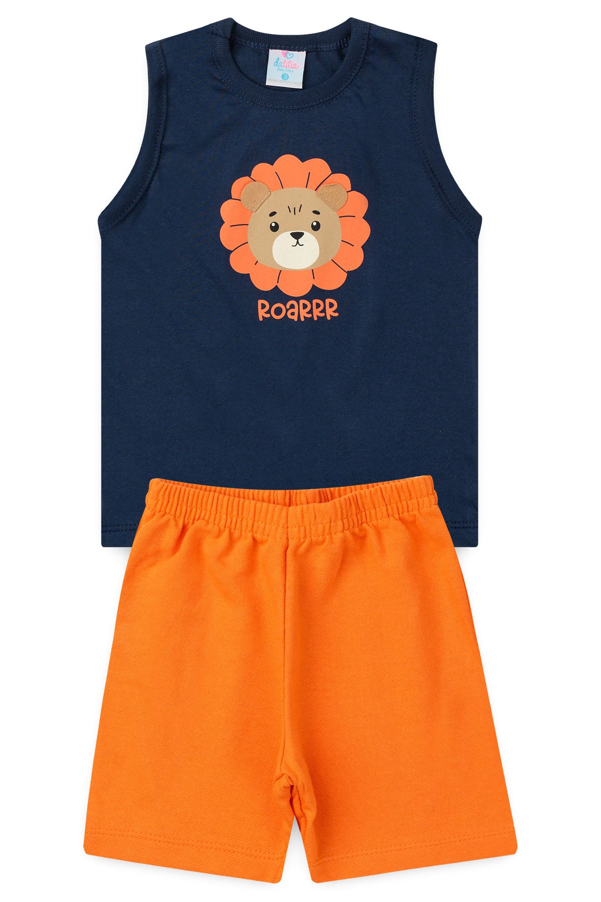 Conjunto de Verão para Menino Leãozinho Marinho