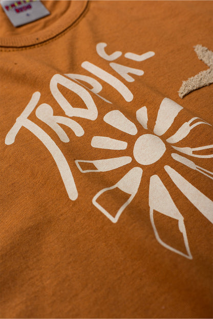 Conjunto de Verão para Menino Paraíso Tropical Caramelo