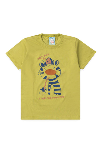 Conjunto de Verão para Menino Paraíso Tropical Verde