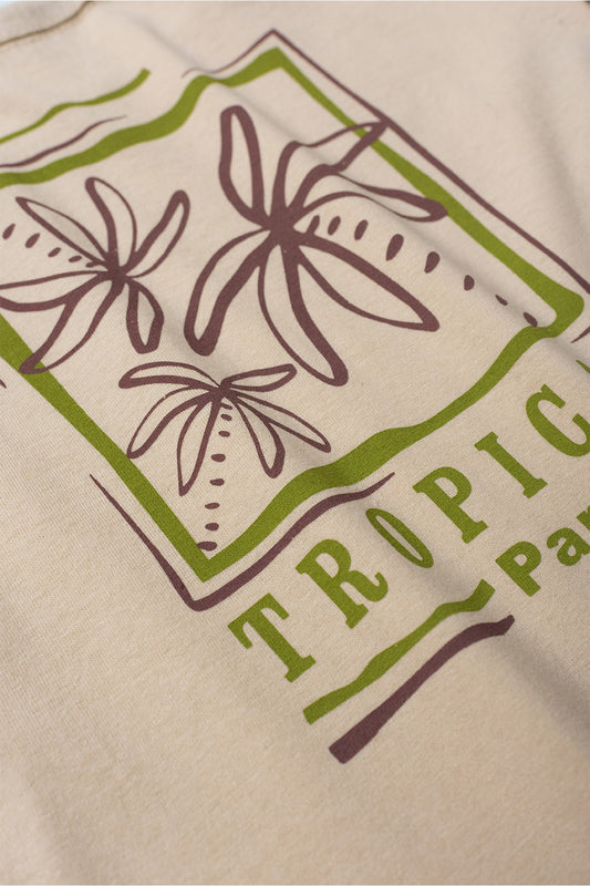 Conjunto de Verão para Menino Paraíso dos Coqueiros Bege