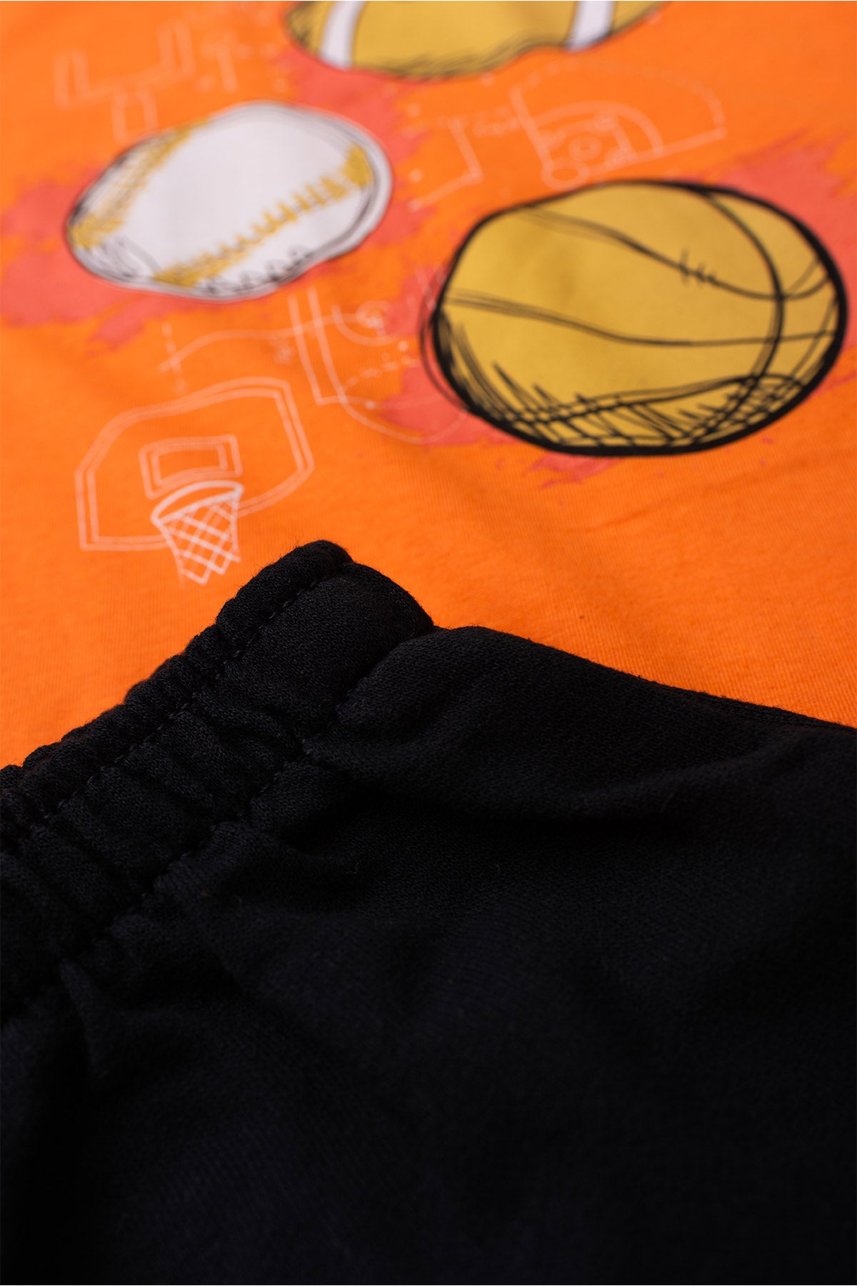 Conjunto de Verão para Menino Pequeno Atleta Laranja