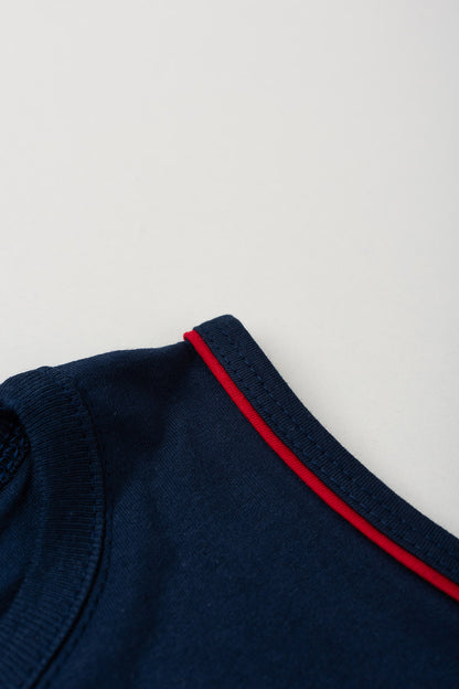 Conjunto de Verão para Menino Pequeno Capitão Marinho