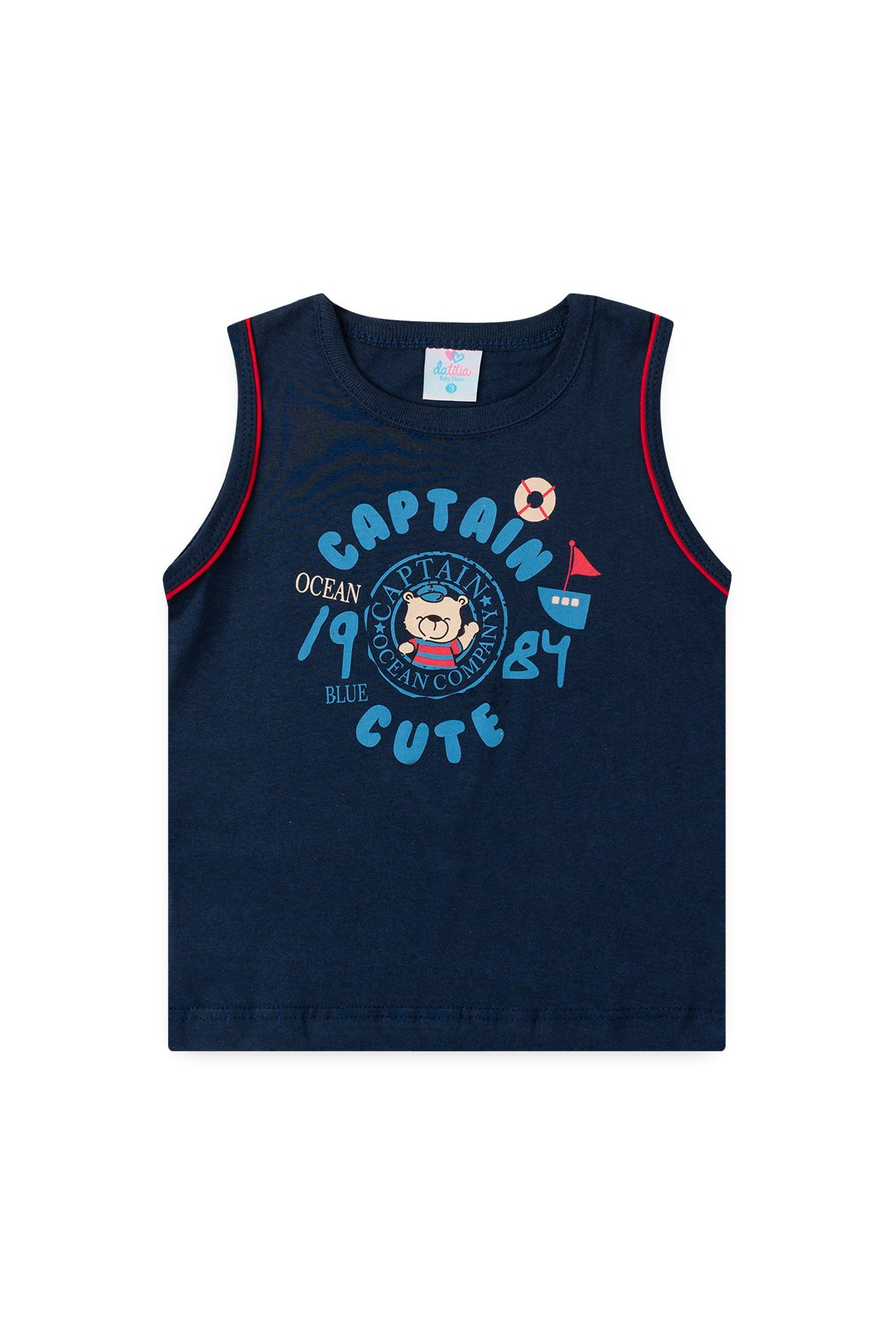 Conjunto de Verão para Menino Pequeno Capitão Marinho