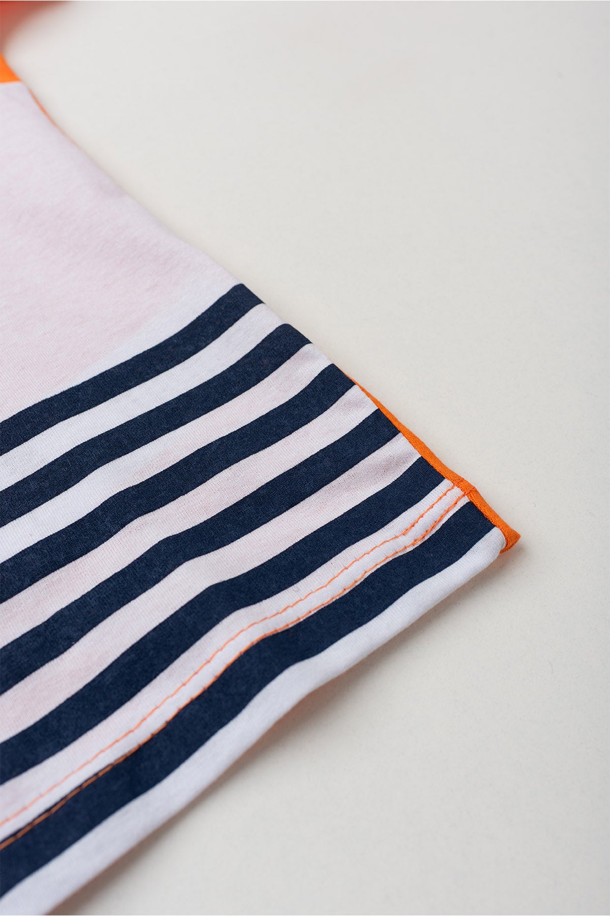 Conjunto de Verão para Menino Pequeno Marinheiro Laranja