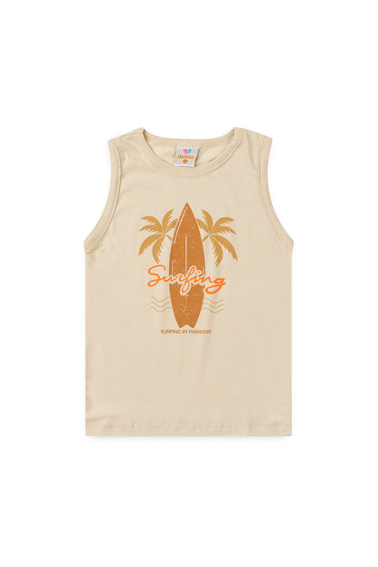 Conjunto de Verão para Menino Prancha Radical Bege
