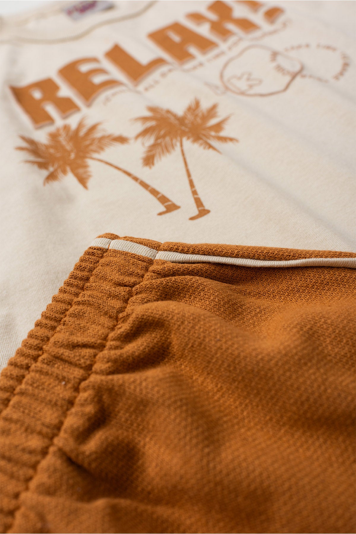 Conjunto de Verão para Menino Relax Bege