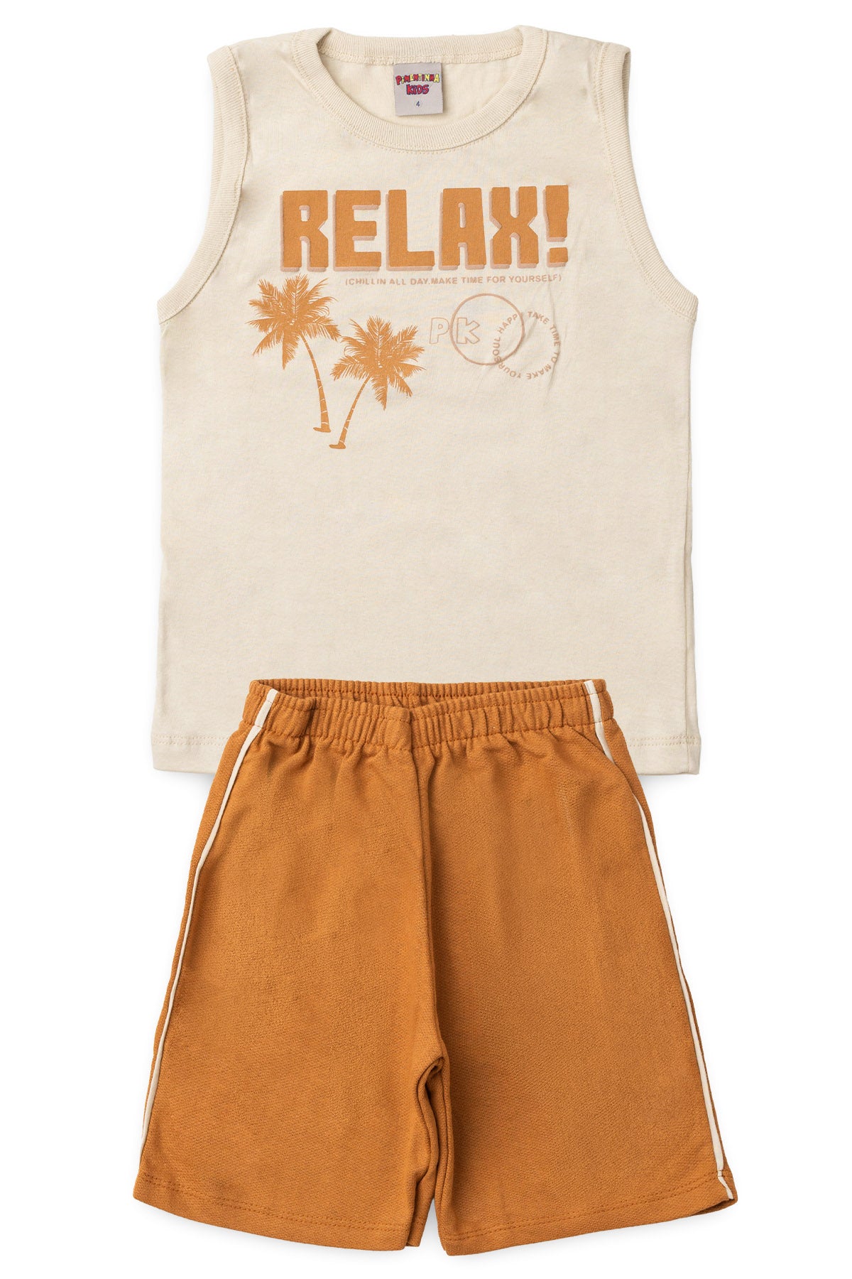 Conjunto de Verão para Menino Relax Bege