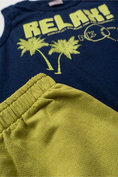 Conjunto de Verão para Menino Relax Marinho
