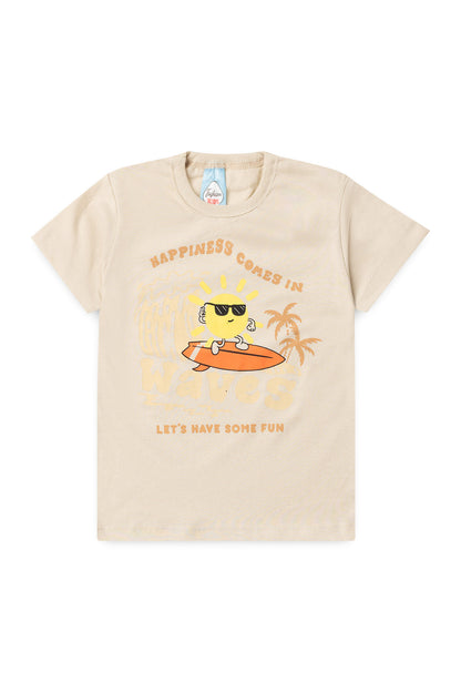Conjunto de Verão para Menino Sol Radical Bege