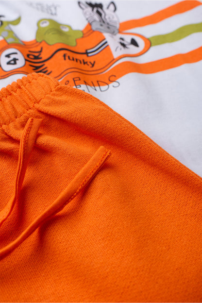 Conjunto de Verão para Menino Turma do Surf Branco