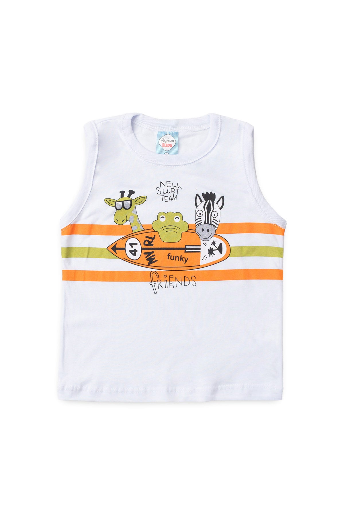 Conjunto de Verão para Menino Turma do Surf Branco