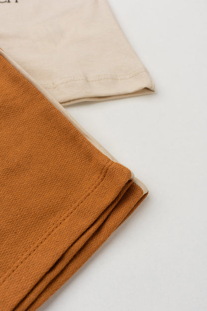 Conjunto de Verão para Menino Vibes de Miami Bege