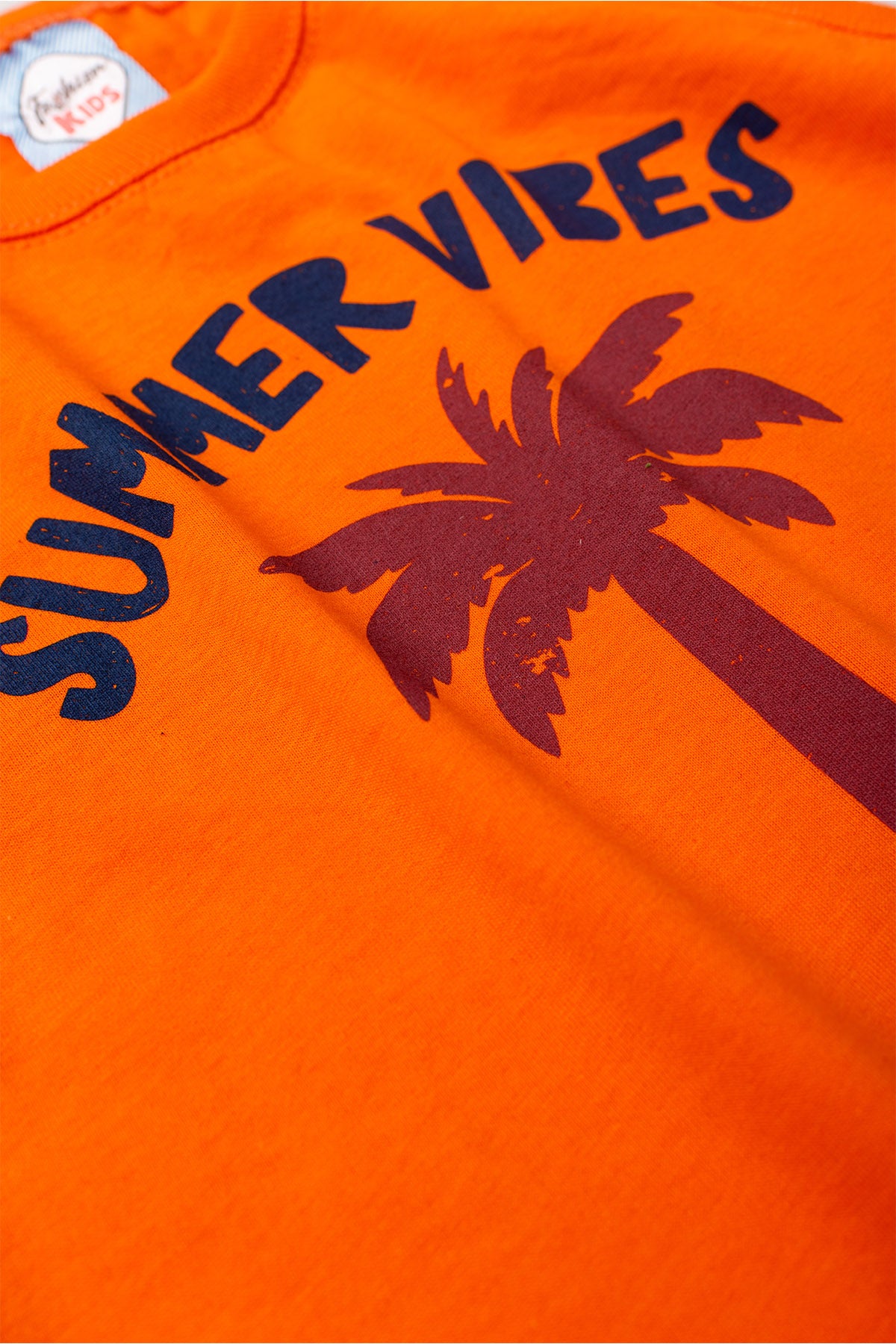 Conjunto de Verão para Menino Vibes de Miami Laranja