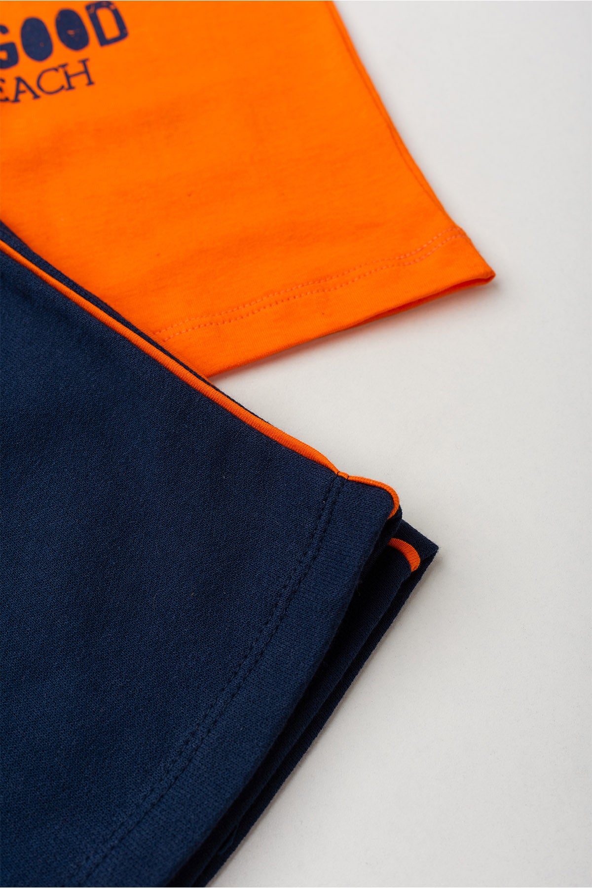 Conjunto de Verão para Menino Vibes de Miami Laranja
