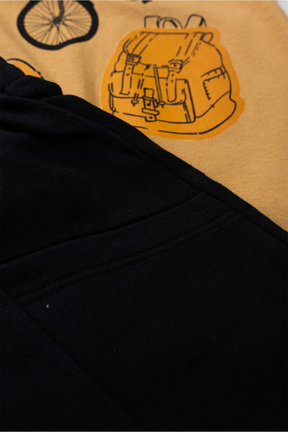 Conjunto de Verão para Menino Weekend Plan Caqui
