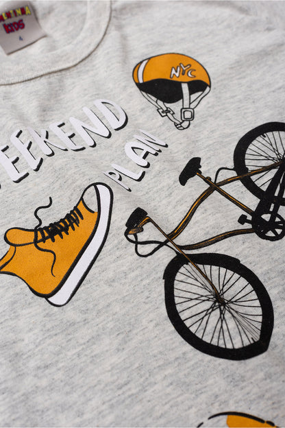 Conjunto de Verão para Menino Weekend Plan Mescla