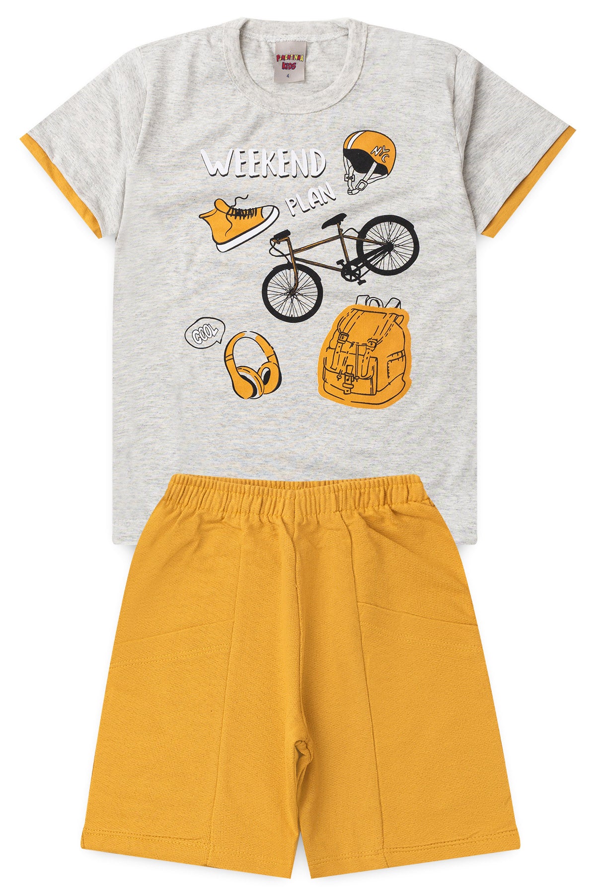 Conjunto de Verão para Menino Weekend Plan Mescla