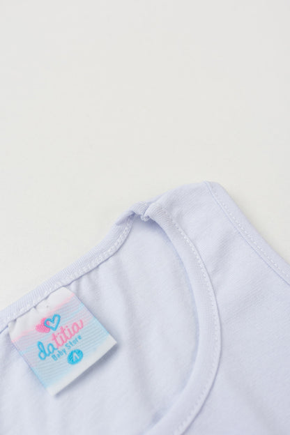 Regata Básica Infantil para Menina Branco