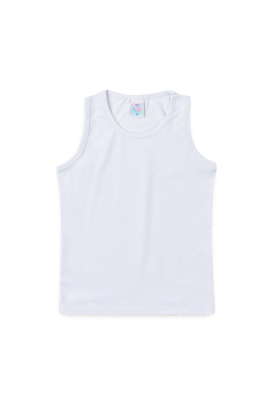 Regata Básica Infantil para Menina Branco