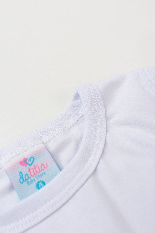 Regata Básica Infantil para Menino Branco