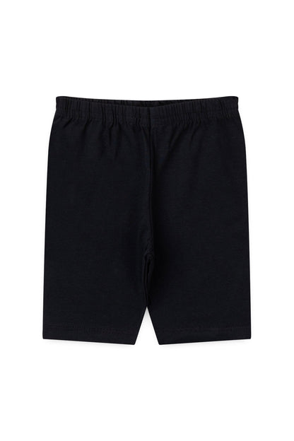 Short Básico Ciclista Infantil para Menina Preto
