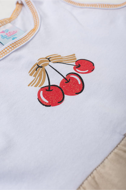 Vestido de Verão Três Marias Cerejinhas Branco