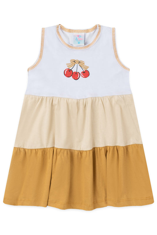 Vestido de Verão Três Marias Cerejinhas Branco
