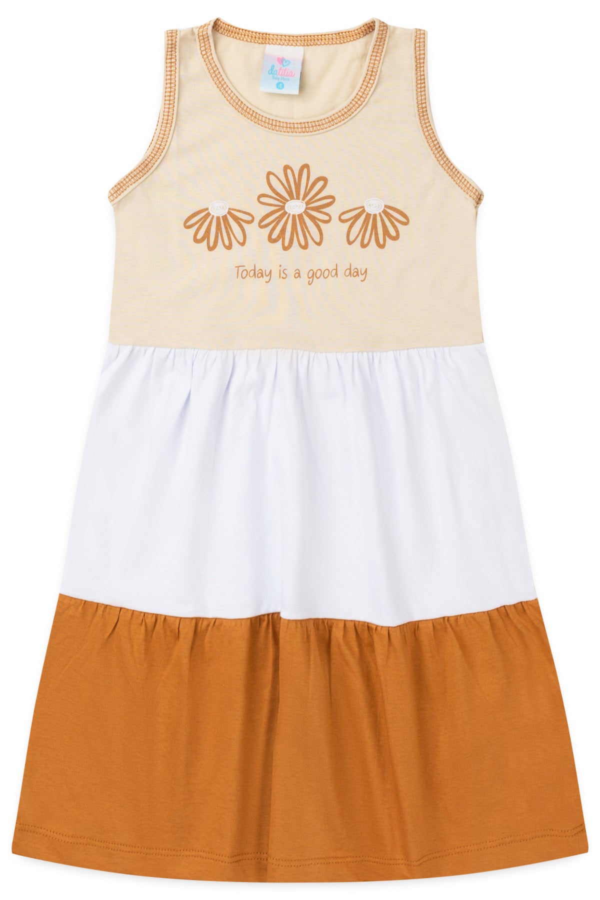 Vestido de Verão Três Marias Dia Feliz Bege