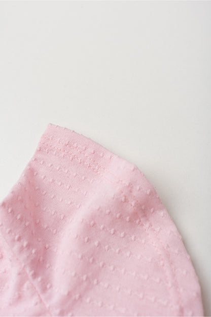 Vestido de Verão para Menina Doce Poá Rosa