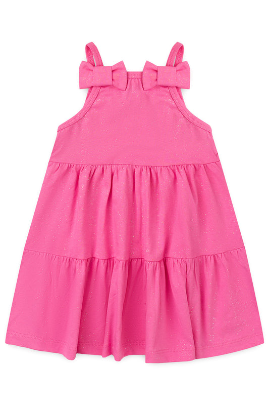 Vestido de Verão para Menina Laços Encantados Pink