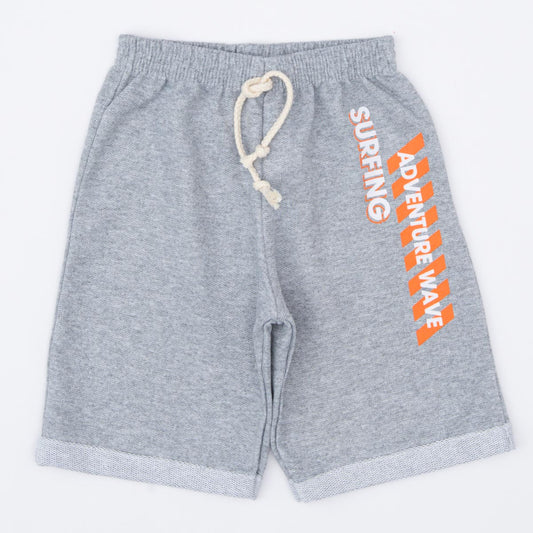 Short em Moletinho Cinza Básico Infantil Masculino