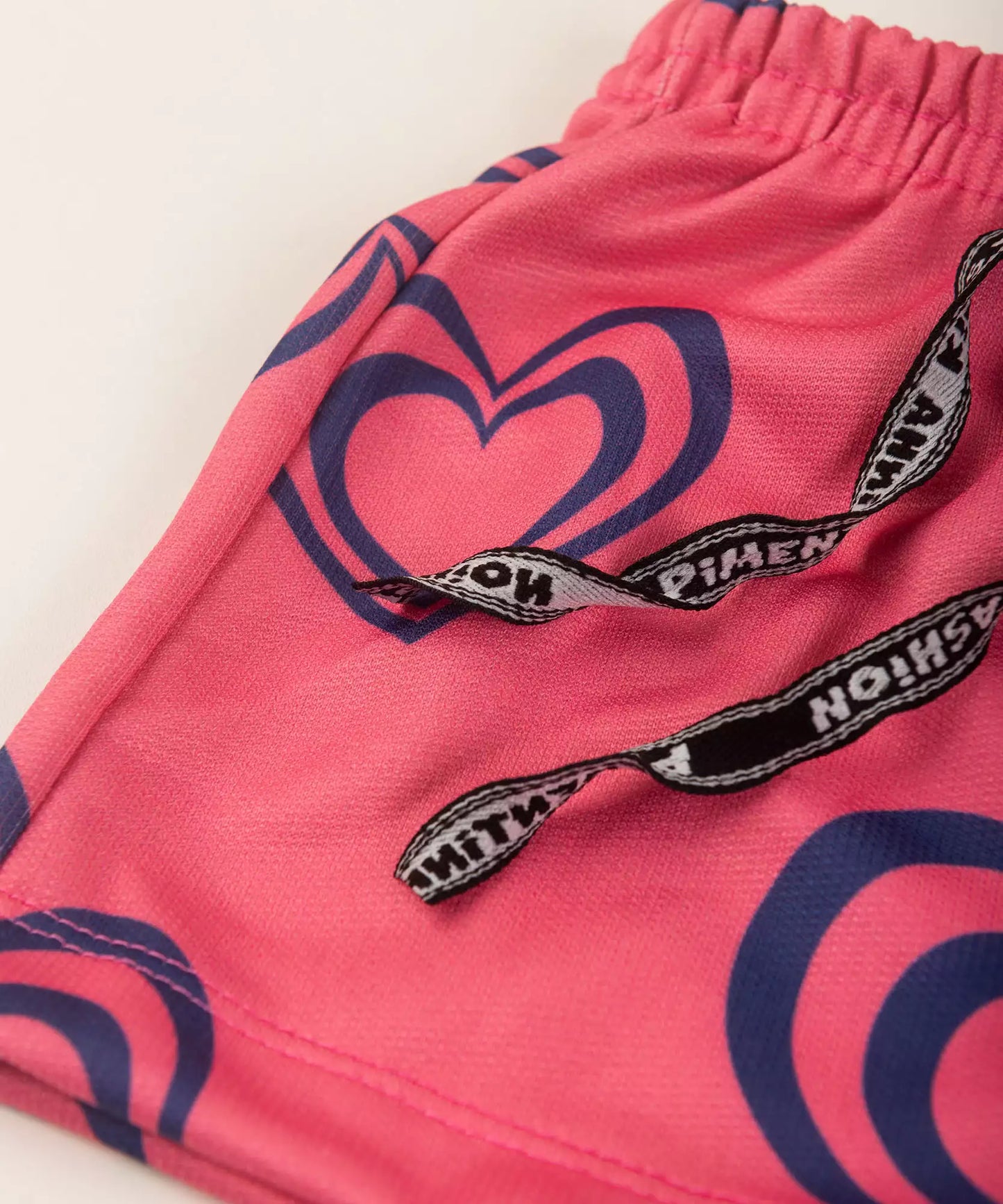 Bermuda para Menina Coração Rosa