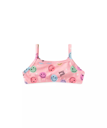 Biquíni Infantil Feminino Emoji Rosa