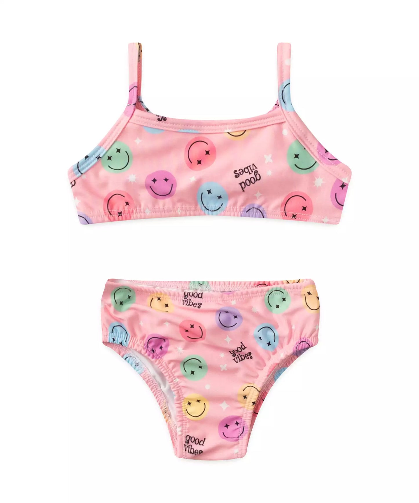Biquíni Infantil Feminino Emoji Rosa