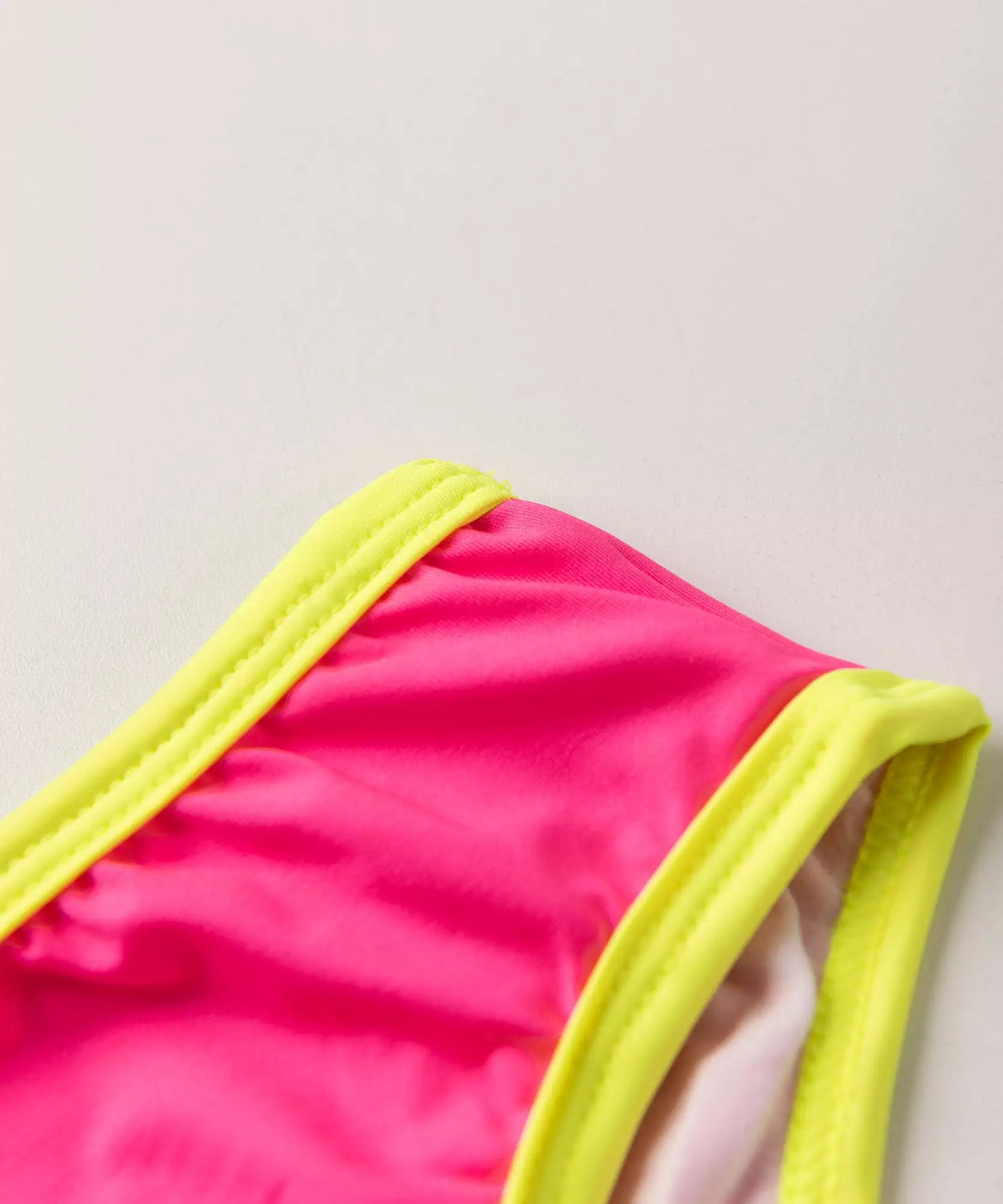 Biquíni Infantil Feminino Neon Pink