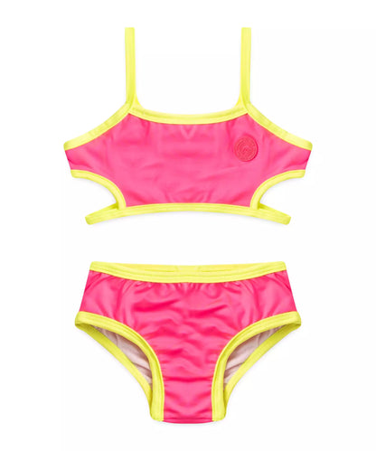 Biquíni Infantil Feminino Neon Pink