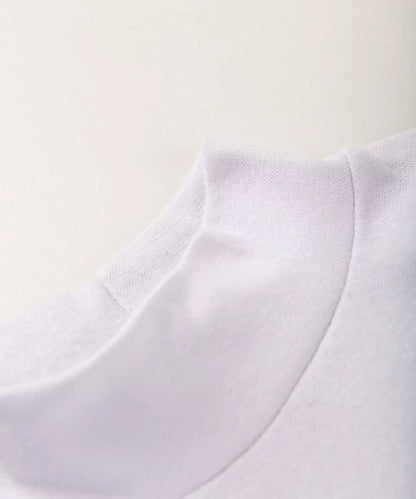 Blusa de Frio Infantil Feminina Gola Cacharrel Branca