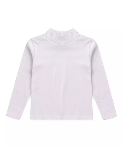 Blusa de Frio Infantil Feminina Gola Cacharrel Branca