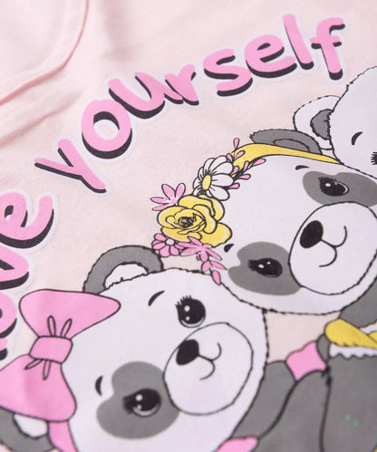 Blusa de Inverno Infantil Feminina Pandinhas Rosa