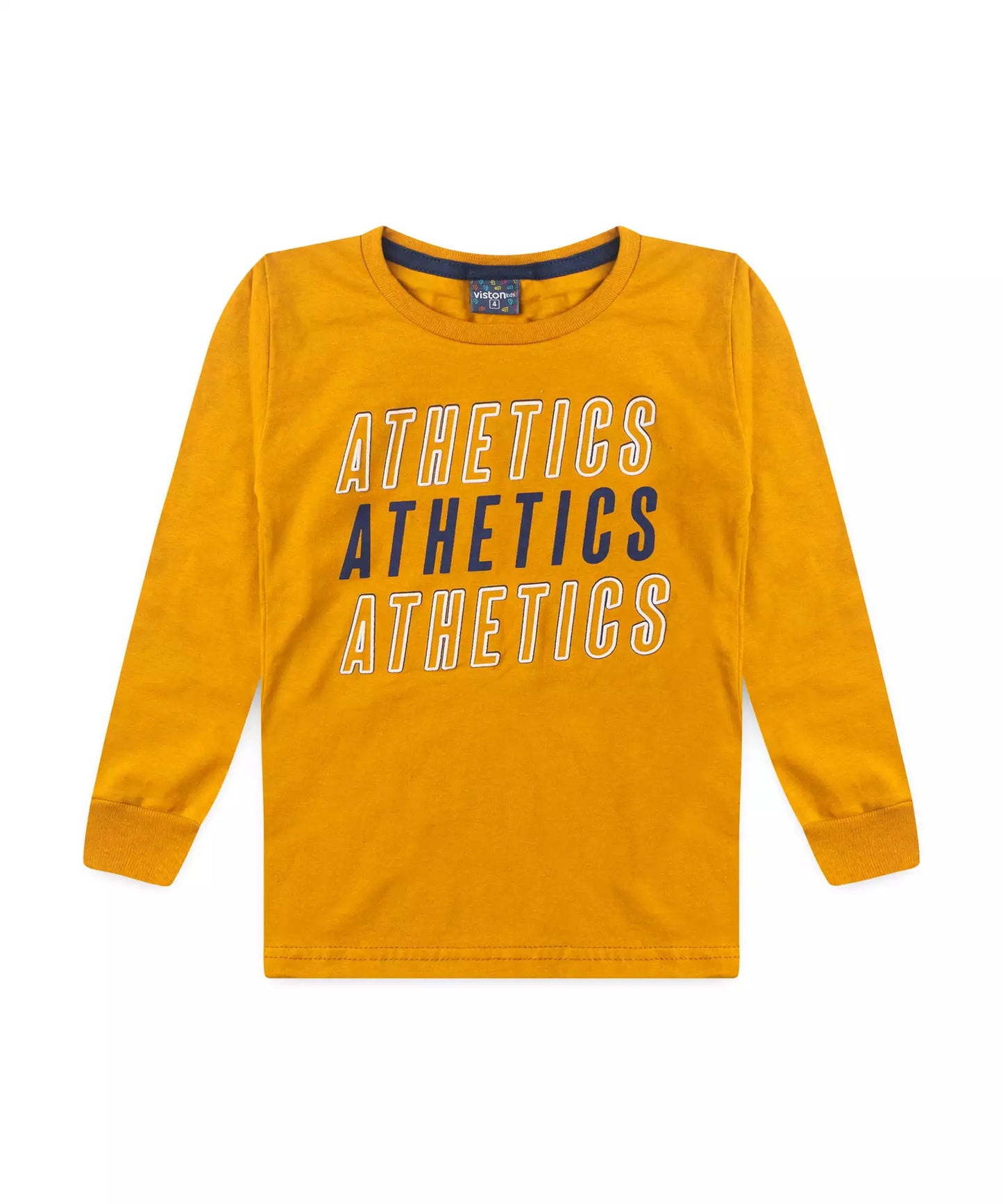 Blusa de Inverno Infantil Masculina Estampada Amarelo