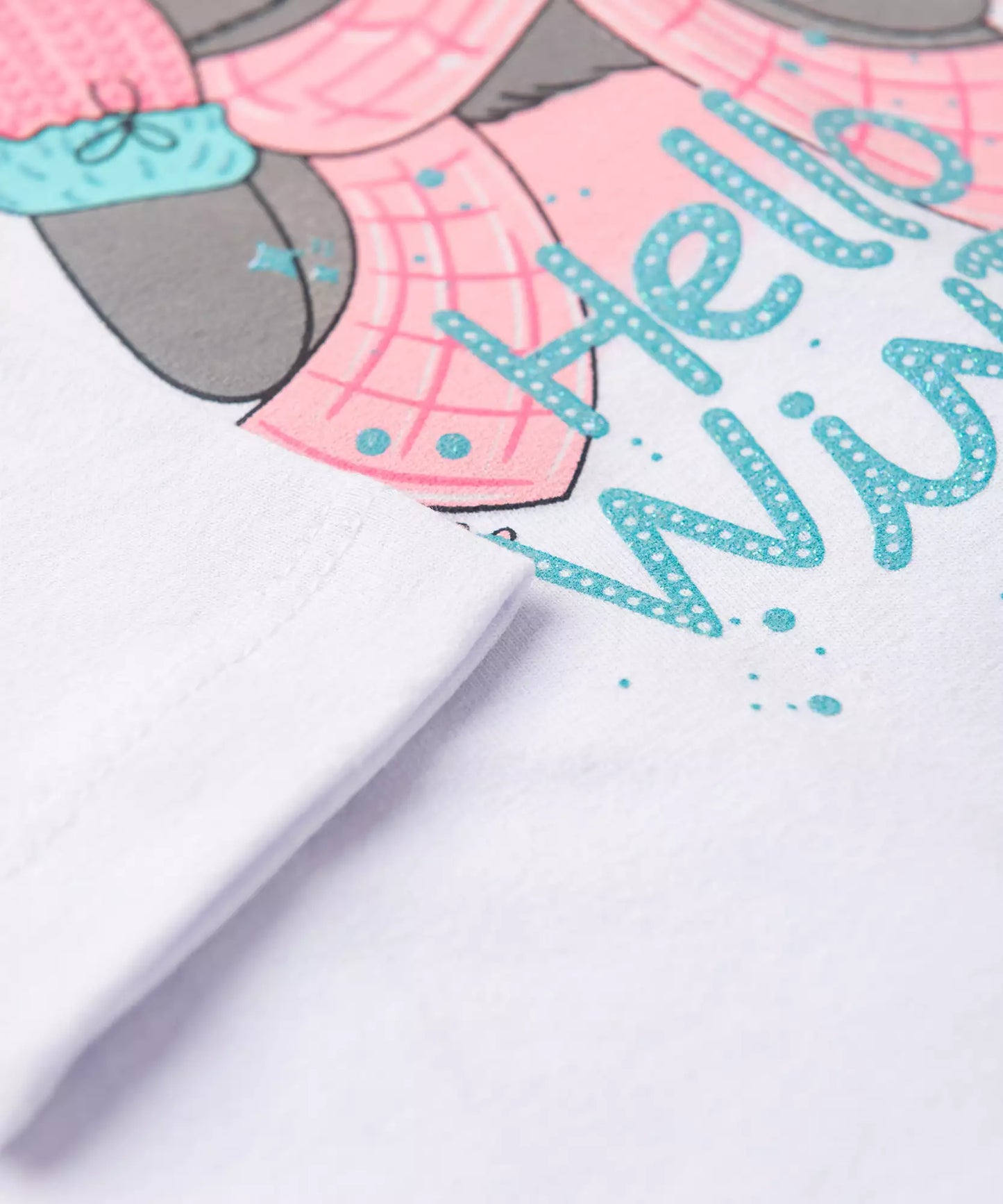 Blusa de Inverno para Menina Coala Branco