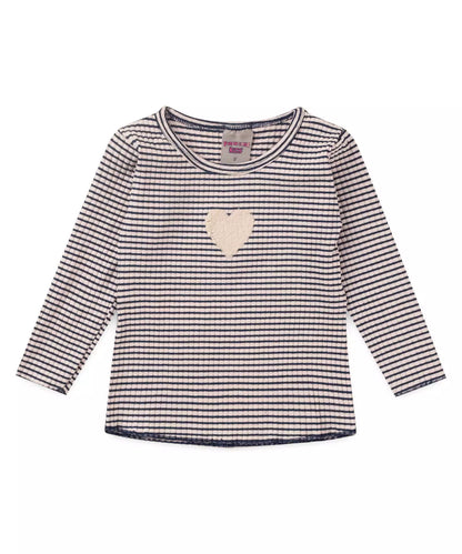 Blusa de Inverno para Menina Coração Marinho