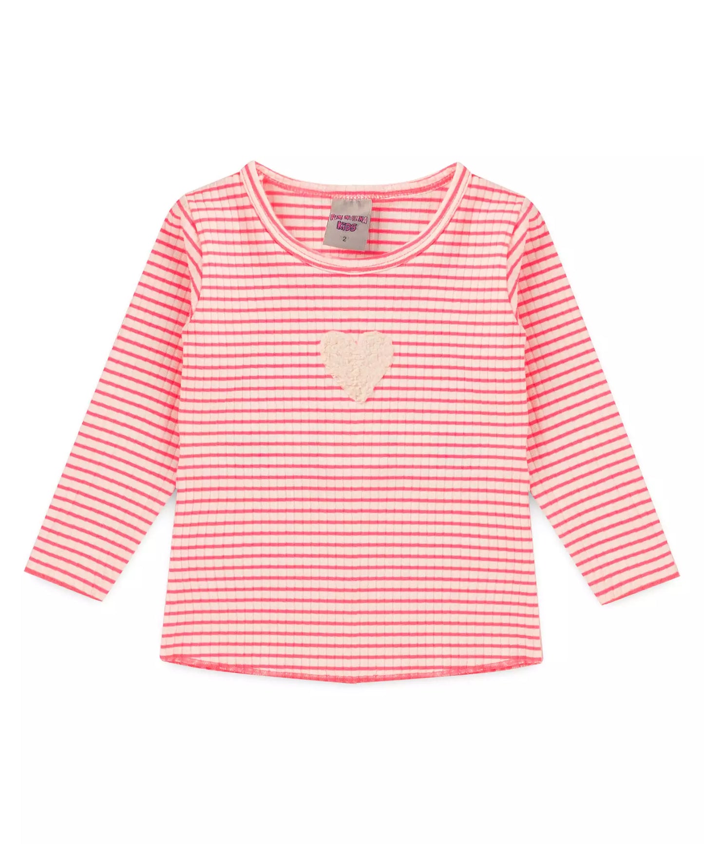 Blusa de Inverno para Menina Coração Rosa