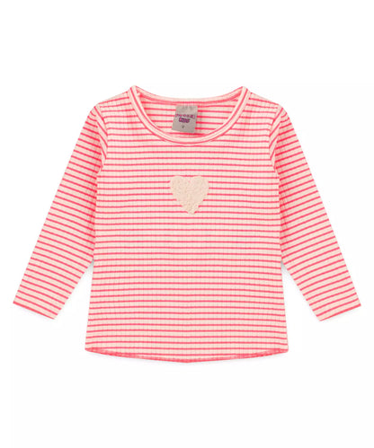 Blusa de Inverno para Menina Coração Rosa